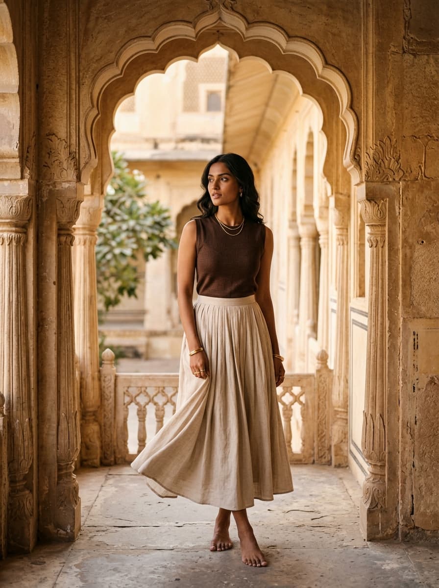 The Dayline Pleated Skirt 1 of 3
