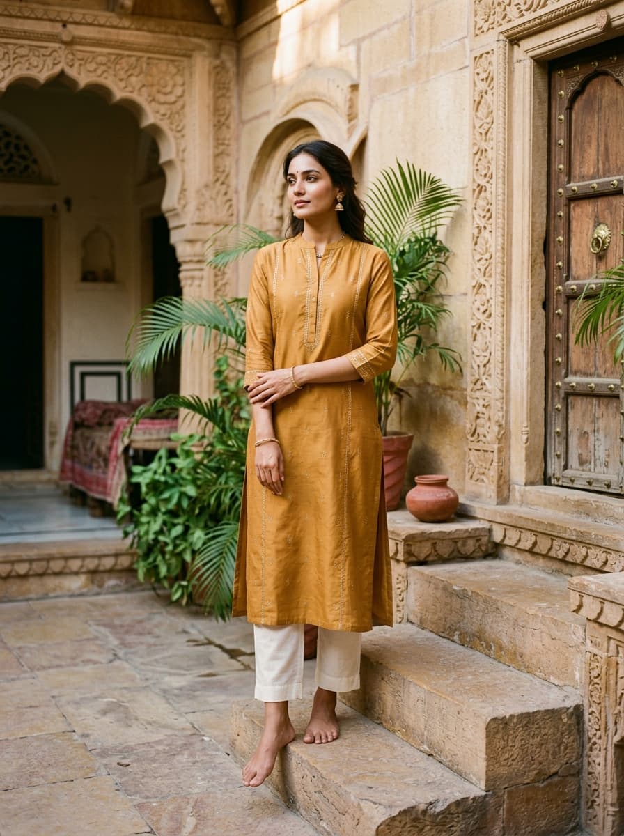 The Dhaaga Straight Kurta