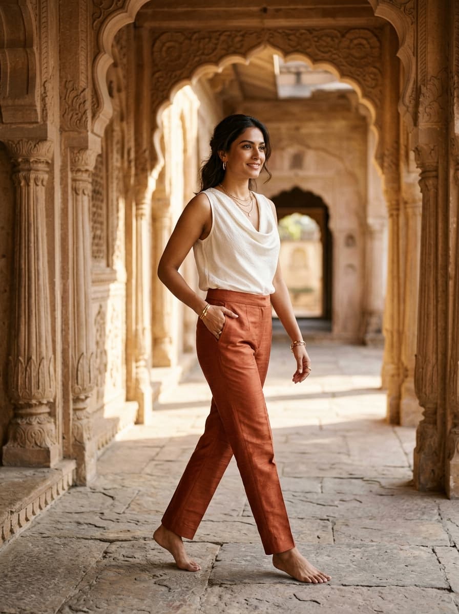 The Drape Straight Trouser
