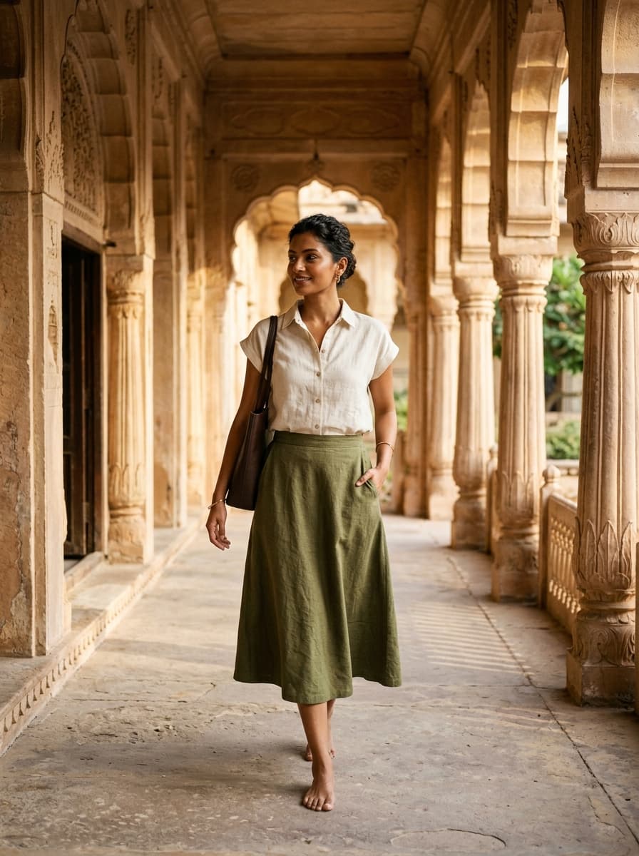 The Loom A-Line Skirt