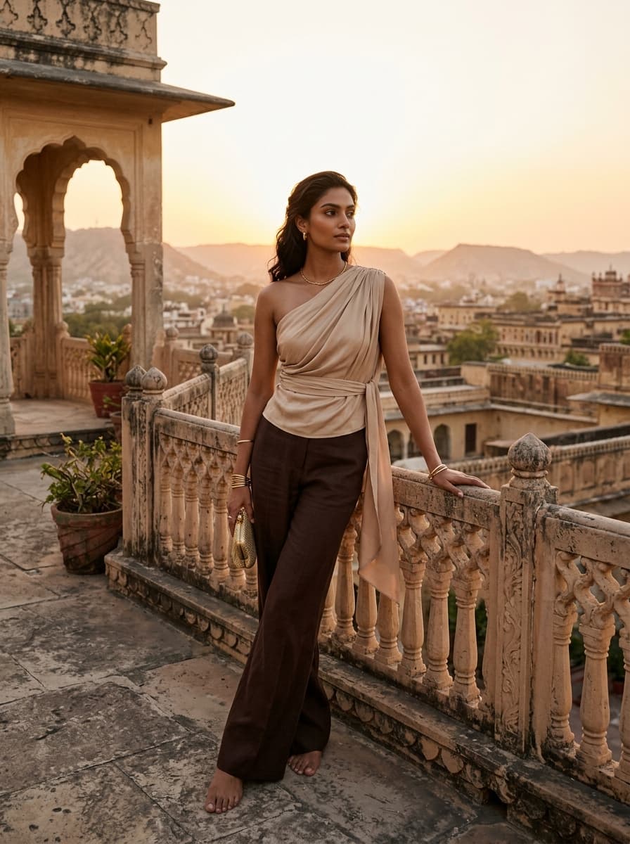 The Meadow Draped Top
