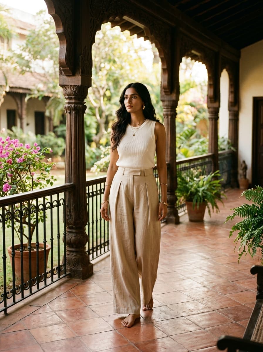The Meadow Wide-Leg Trouser 2 of 3