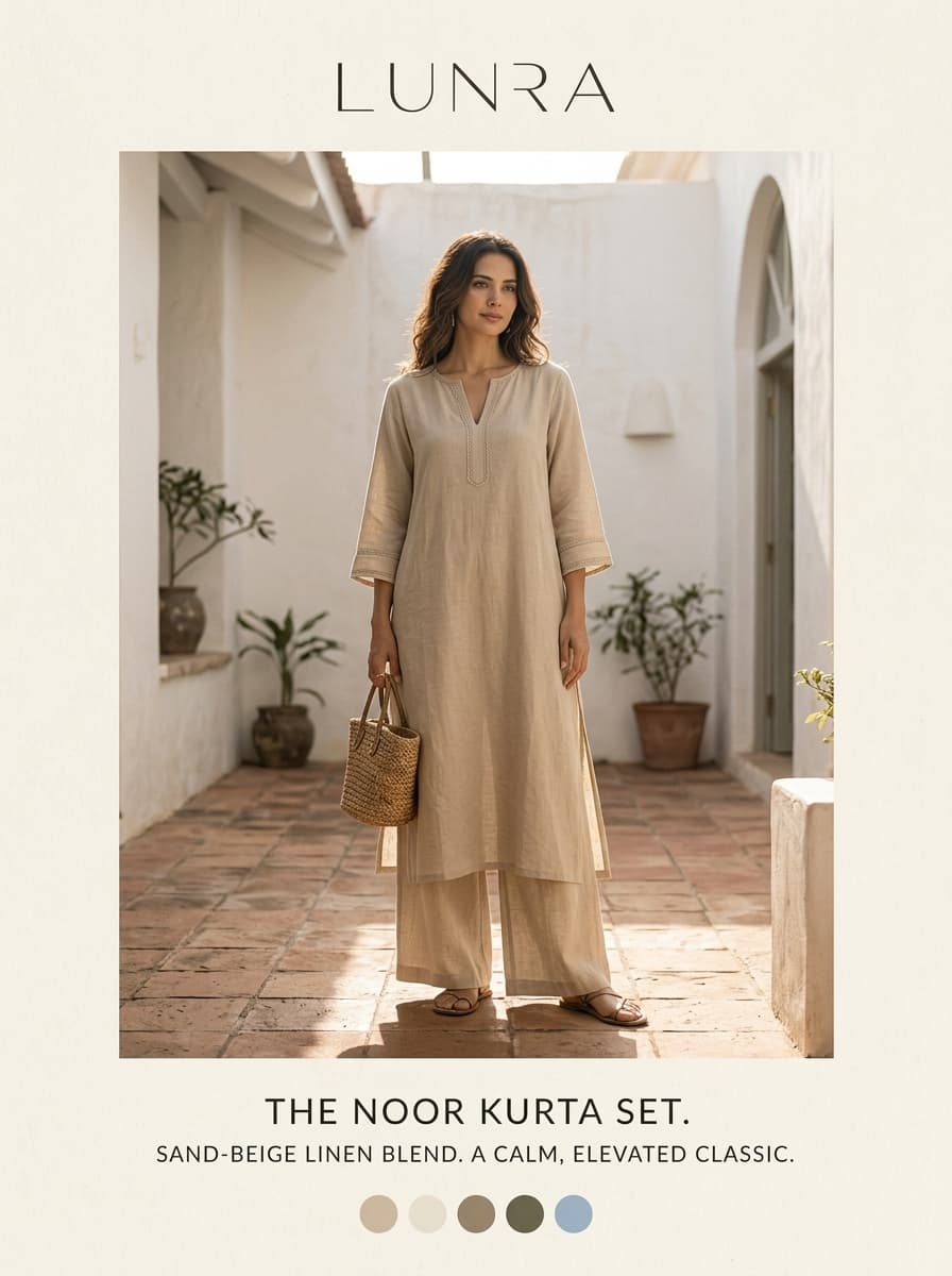 The Open Kurta Set 3 of 3