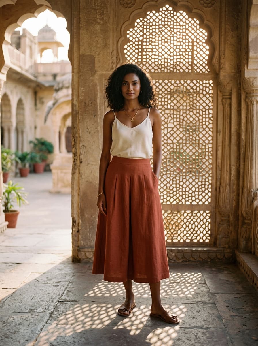 The Saanjh A-Line Skirt 1 of 3