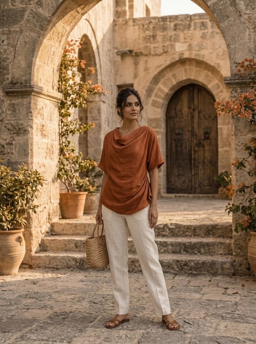 The Weave Draped Top
