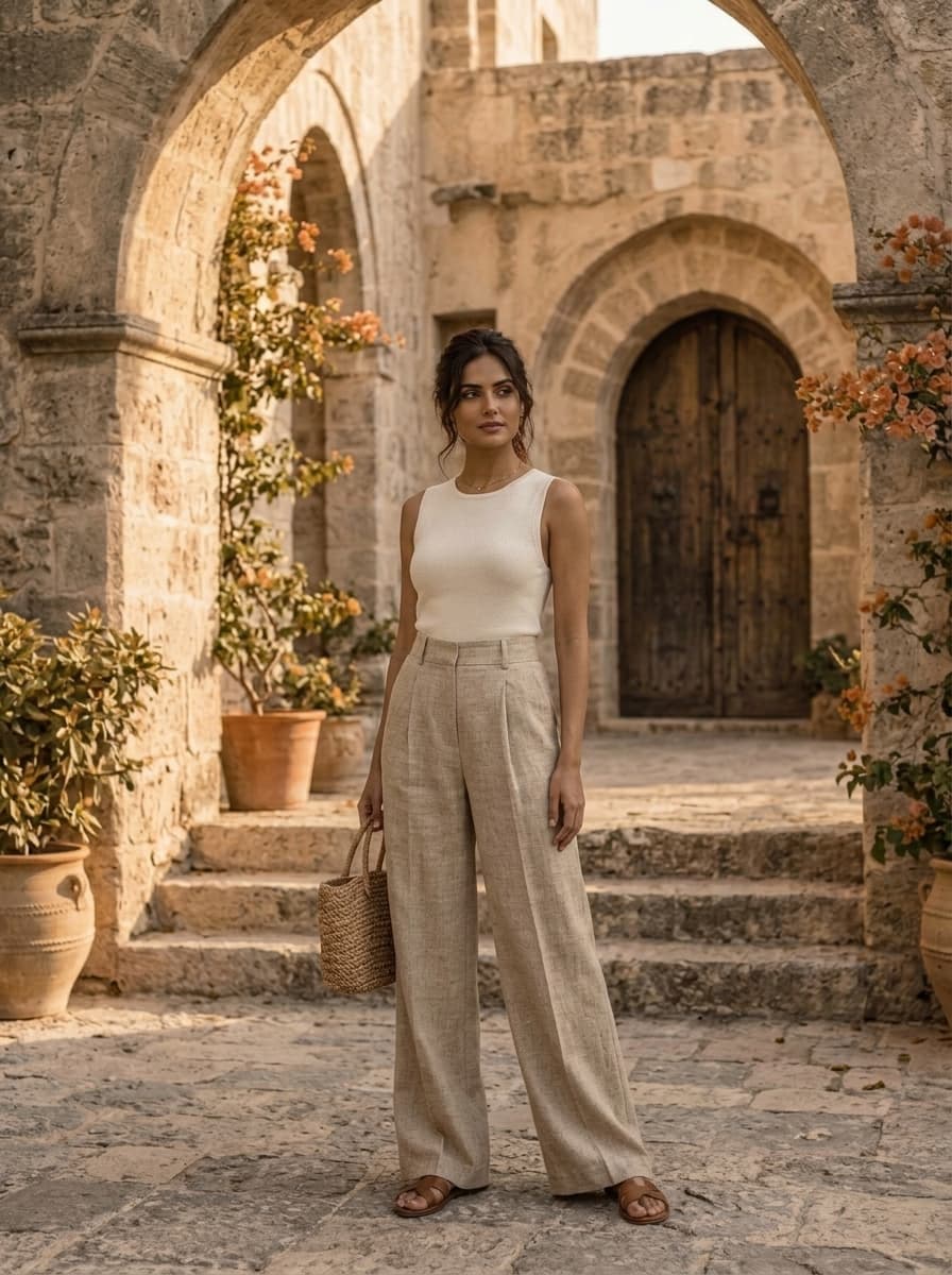 The Weave Wide-Leg Trouser 2 of 3